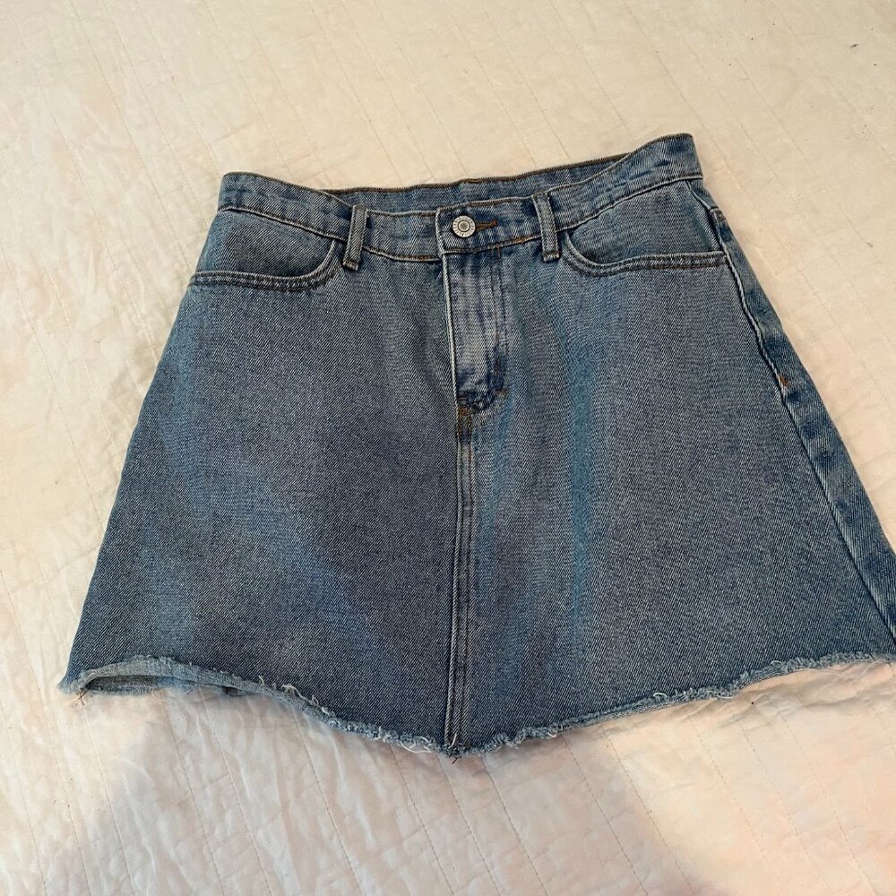 Topshop Denim Mini Skirt Size S